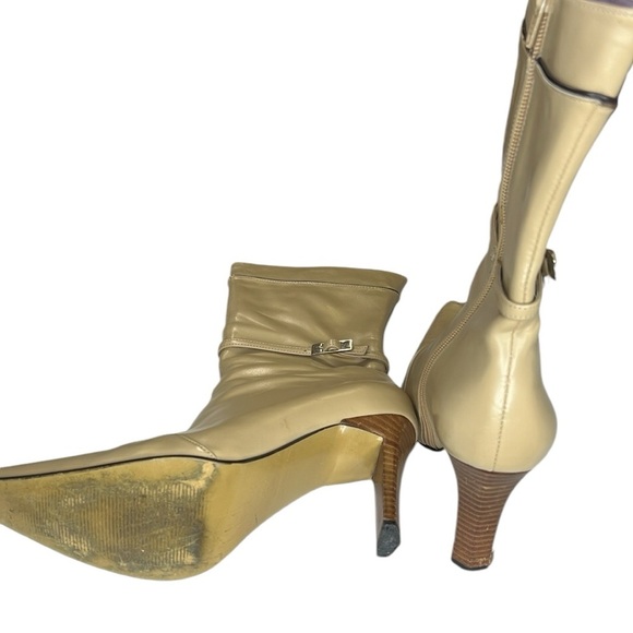 NYLA Kate Leather Boot Tan - Picture 5 of 7